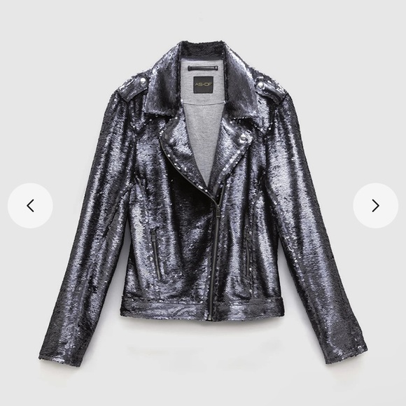 AS by DF Cult Sequin Moto Jacket - Picture 2 of 7